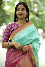 Hydrangea - Phoda kumbha Silk Saree | Pasapali