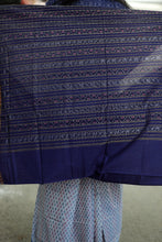 Load image into Gallery viewer, Soft and breathable pure cotton Sambalpuri saree with sky blue body and ikat details – Pasapali
