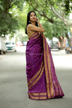 Load image into Gallery viewer, Kanakpriya - Mulberry Silk Sambalpuri Saree with Golden Tissue Phoda Kumbha Border

