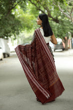 Load image into Gallery viewer, Grey Sambalpuri Cotton Saree | Mini Pasapalli Ikat – Pasapali
