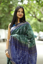 Load image into Gallery viewer, Green Sambalpuri Saree | Konark Chakra Natya Ikat – Pasapali
