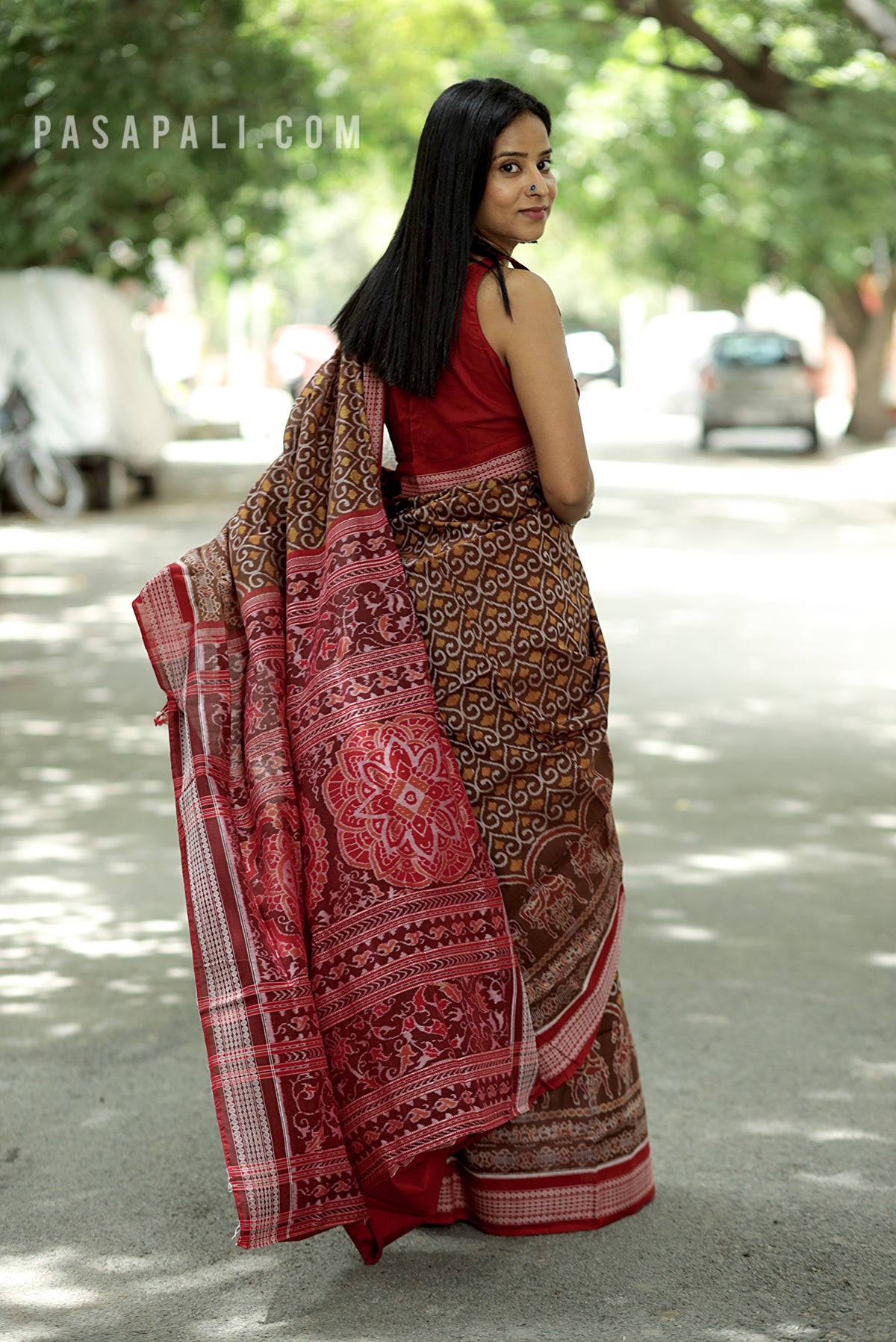 Ashwaroha - Sambalpuri Saree with Ashwa Bandha Motif