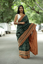 Load image into Gallery viewer, Vardhini - Sambalpuri Saree with Lakshmi Paduka, Phula Jala &amp; Gaja Motifs
