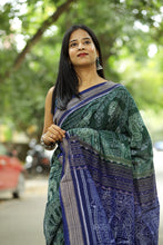 Load image into Gallery viewer, Green Sambalpuri Saree | Konark Chakra Natya Ikat – Pasapali
