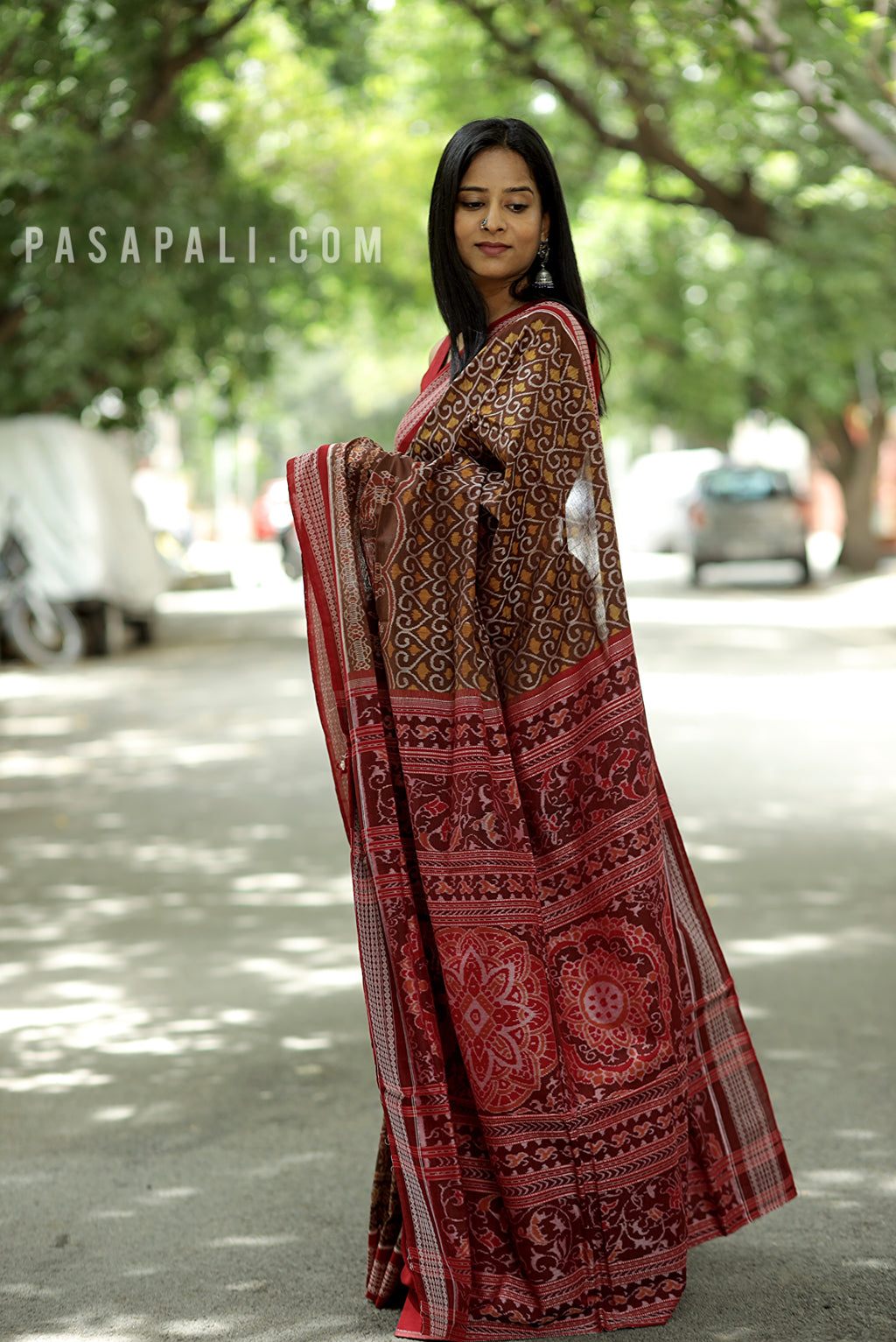 Ashwaroha - Sambalpuri Saree with Ashwa Bandha Motif