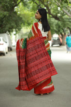 Load image into Gallery viewer, Haripriya - Sambalpuri Saree with Mini Phool Buti &amp; Petal Motif

