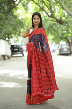 Load image into Gallery viewer, Multicolor Sambalpuri Cotton Saree | Flower Tribal Ikat – Pasapali
