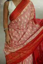Load image into Gallery viewer, Isha - Orange Sambalpuri Cotton Saree

