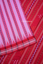 Load image into Gallery viewer, pink red sambalpuri cotton saree
