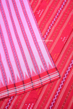 Load image into Gallery viewer, pink red sambalpuri cotton saree
