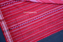 Load image into Gallery viewer, pink red sambalpuri cotton saree
