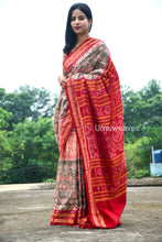 Load image into Gallery viewer, Mrunalini - Grey Sambalpuri cotton saree - Pasapali
